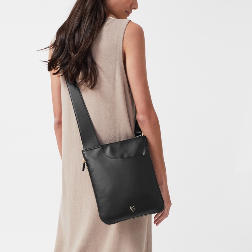 Radley London Pocket Black Leather Crossbody Bag